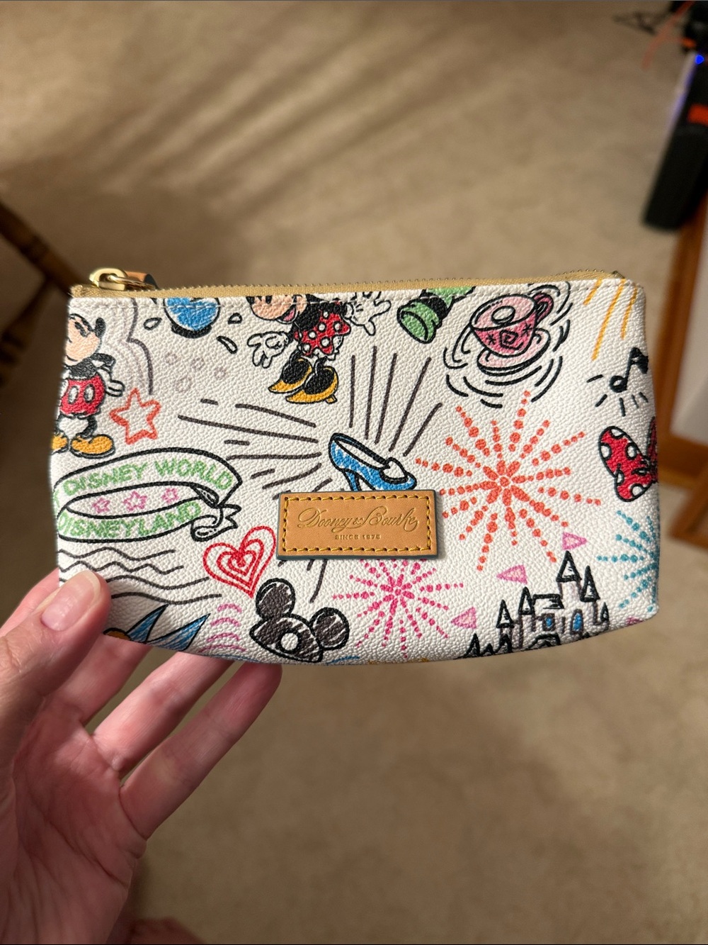 Dooney & Bourke White Disney Pouch